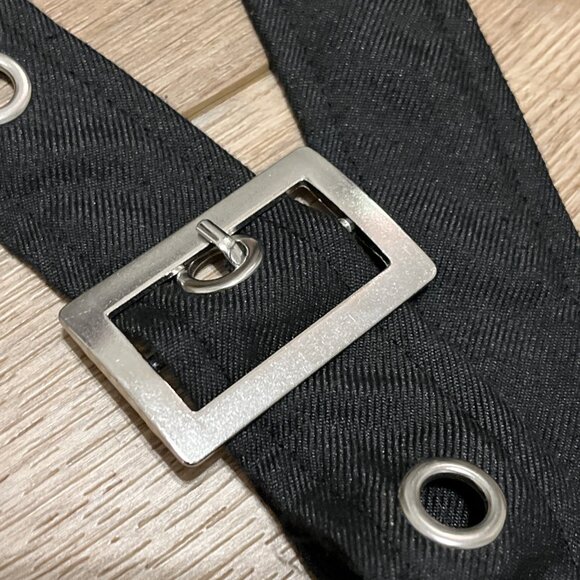 Cosmic Aura Black Tiered Suspender Skirt SZ Small Midi Hot Topic Gothic - Picture 6 of 10